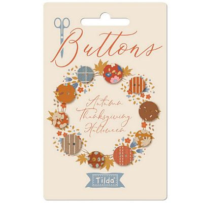 Tilda Creating Memories Buttons 5pc - Autumn