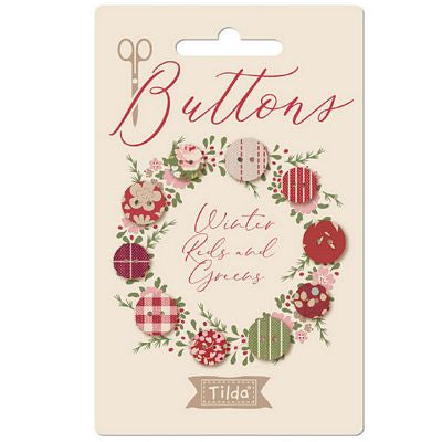 Tilda Creating Memories Buttons 5pc - Winter