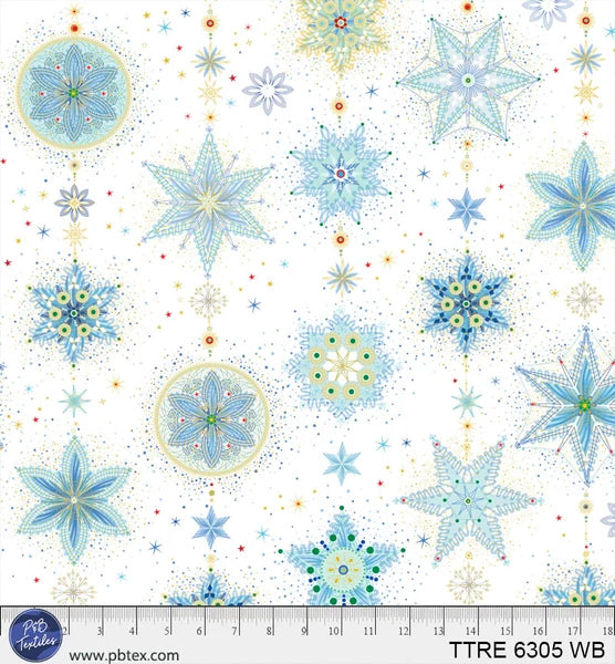 Delicate Snowflakes WB - Turnowsky Treasures by P&B Textiles