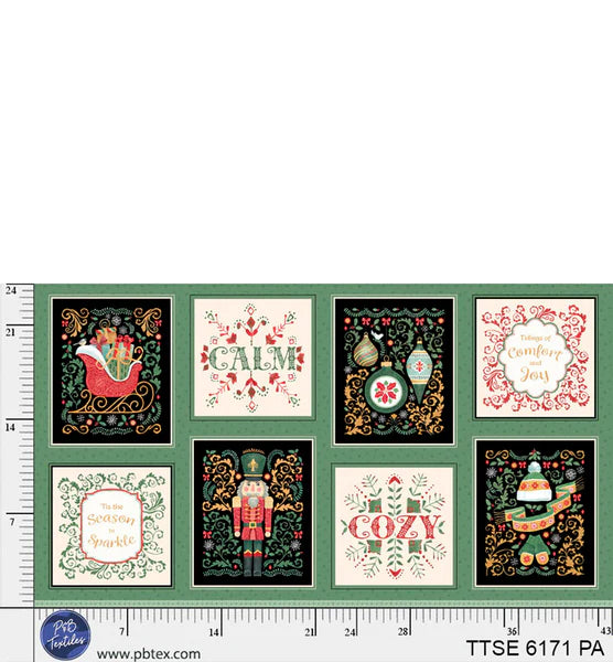 Cozy & Calm Panel - Tis The Season by P&B Textiles