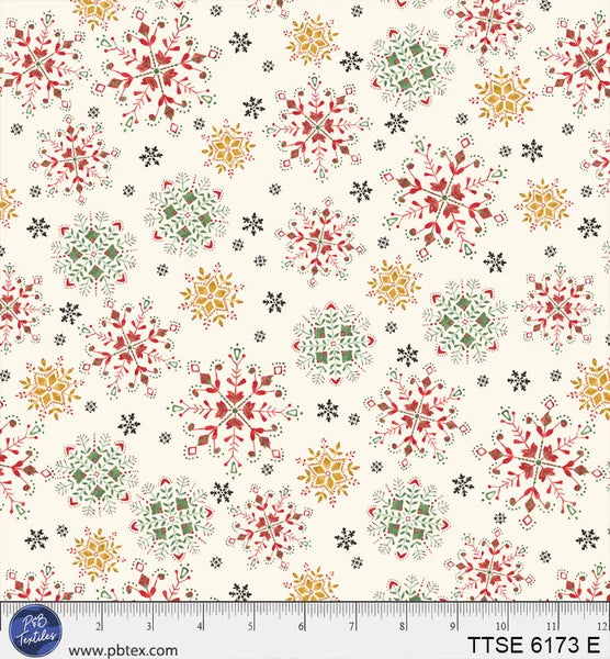 Decorative Snowflakes E - Tis The Season by P&B Textiles