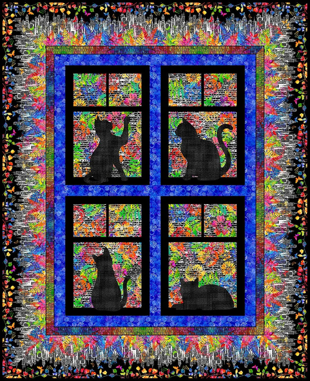 Urban Jungle II City Cats Appliqué Quilt Class | January 4 & 11, 2027 - CLS-20270104-APPLIQUE