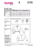 Women's Blouse Sewing Pattern 5745 | Burda Style