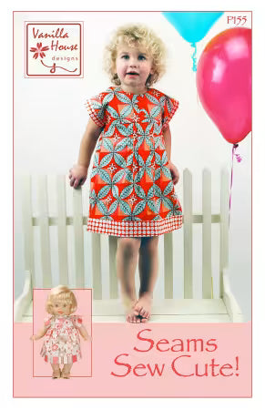 Seams Sew Cute Little Girl's Dress Pattern | Vanilla House Designs