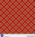 Layered Gingham Red - Winter Song by P&B Textiles