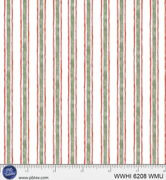Watercolor Stripe WMU - Woodland Whispers by P&B Textiles
