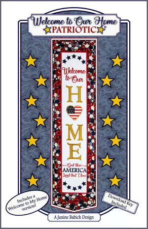 Welcome to Our Home - Patriotic from Janine Babich Designs