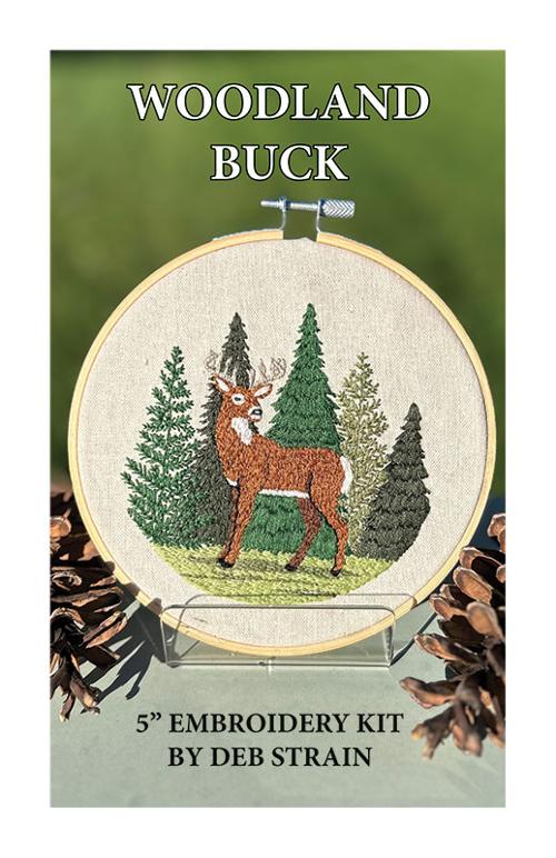 Woodland Buck Hand Embroidery Kit by Deb Strain