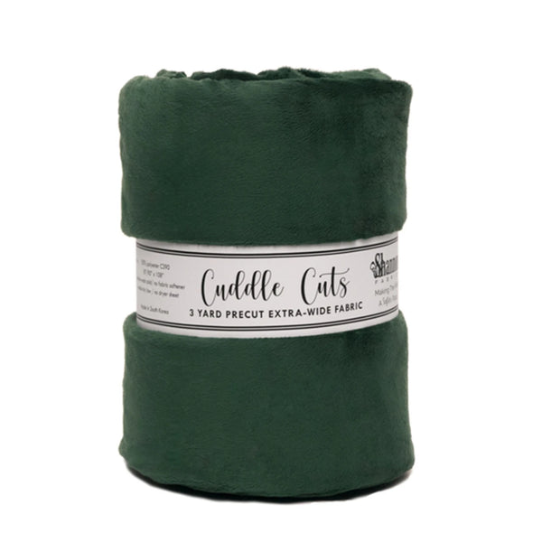Cuddle Cuts 110" Extra-Wide 3 Yard Cut Evergreen