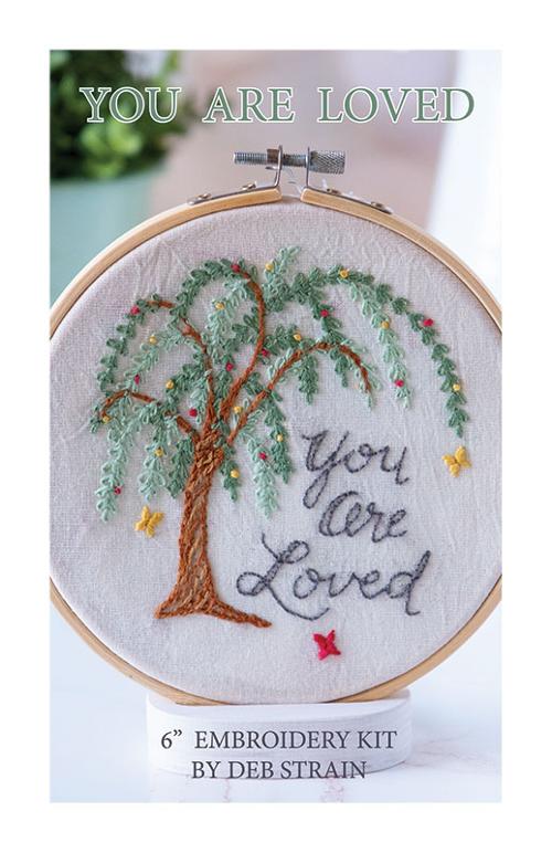 You Are Loved Hand Embroidery Kit by Deb Strain