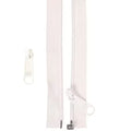 ByAnnie 50" Separating Zipper and Extra Slide White