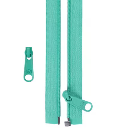 ByAnnie 50" Separating Zipper and Extra Slide Turquoise