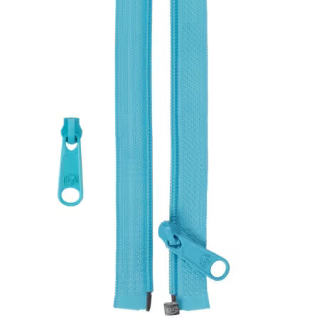 ByAnnie 50" Separating Zipper and Extra Slide Parrot Blue