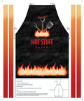 Hot Stuff Apron White Cotton Fabric by the Yard - Benartex
