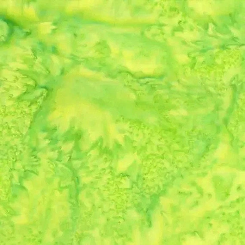 Bali Batik Watercolors French Lime (Remnant)
