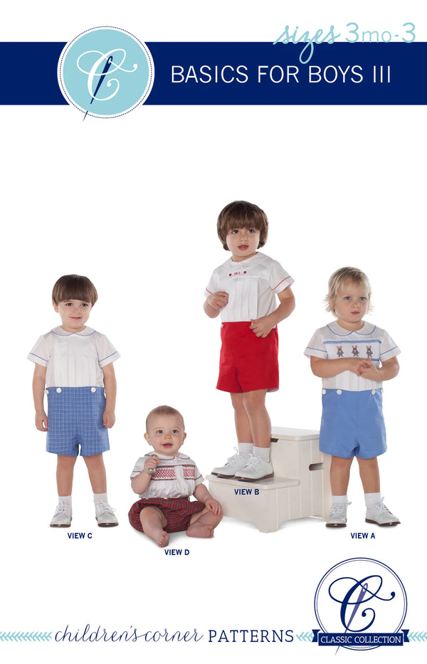 Children's Corner Basics for Boys III Pattern 3 months - 3 years