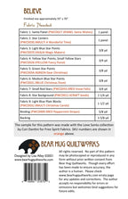 Believe Quilt Pattern - Bear Hug Quiltworks