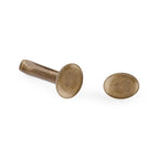 Extra Long Double Cap Rivets 5/16" (8mm) x 1/2" - 24 Sets - Antique Brass - BHW730AB