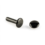 Extra Long Double Cap Rivets 5/16" (8mm) x 1/2" - 24 Sets - Gunmetal - BHW730GM