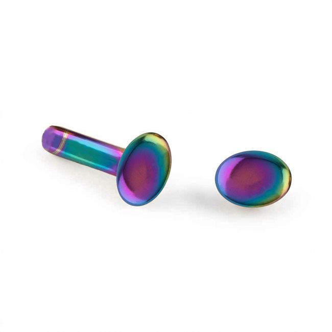 Extra Long Double Cap Rivets 5/16" (8mm) x 1/2" - 24 Sets - Rainbow - BHW730RB