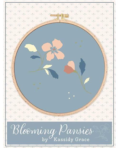 It's Sew Emma Blooming Pansies Embroidery Pattern | #ISE 4108