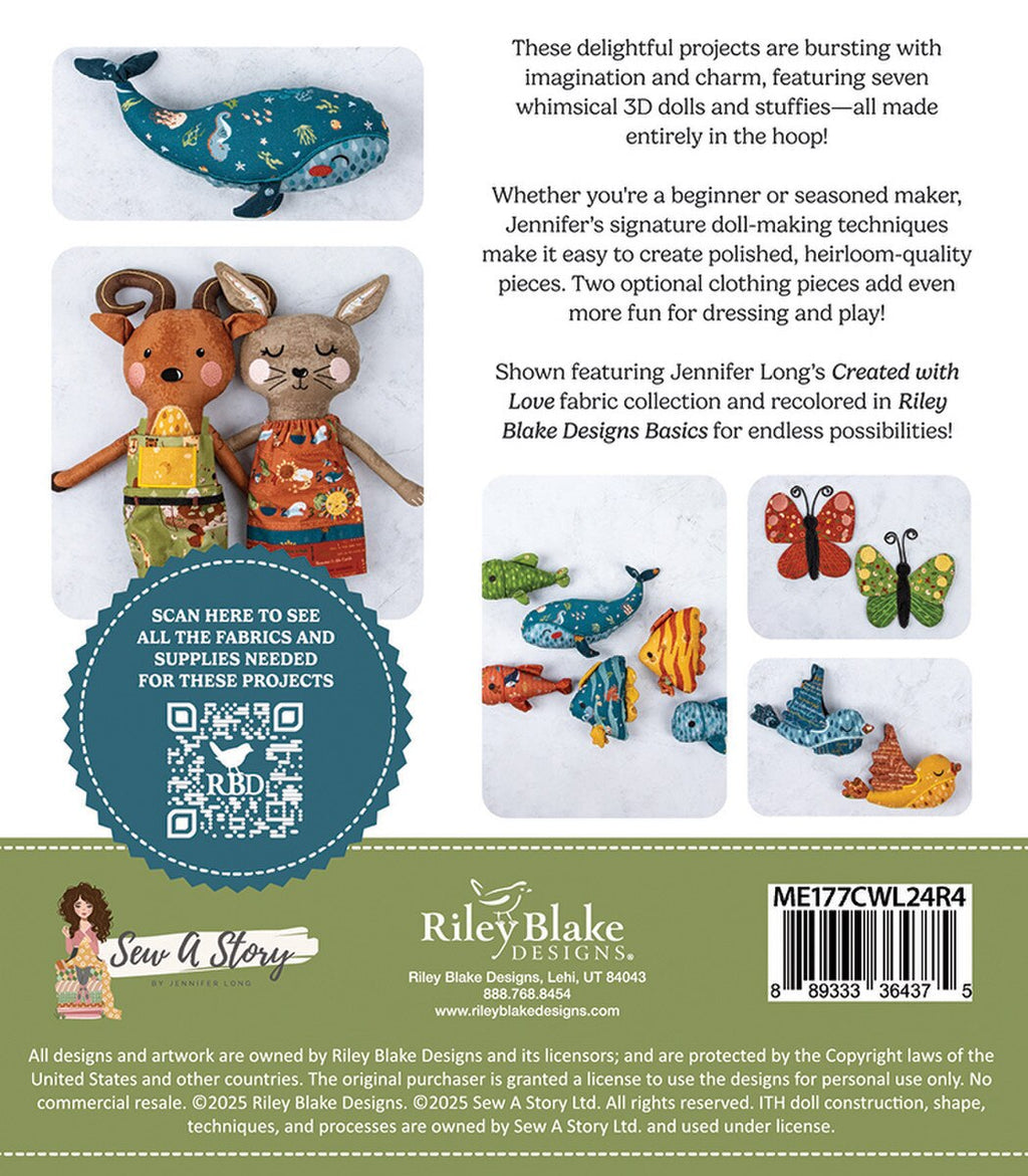 Created with Love Dolls - Machine Embroidery USB