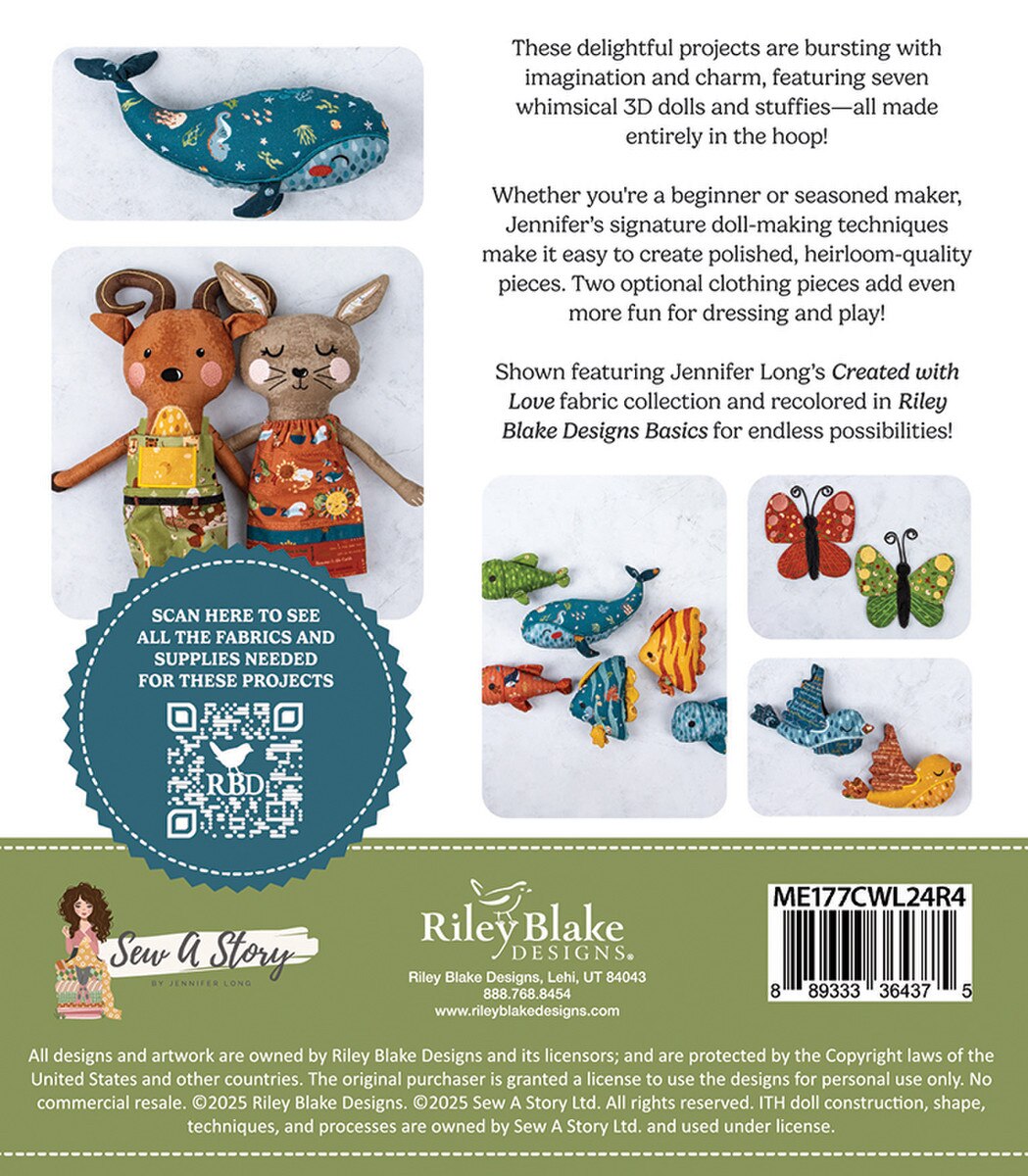 Created with Love Dolls - Machine Embroidery USB