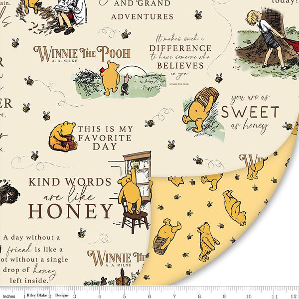 Double Lush Velvet 58/60" Winnie the Pooh