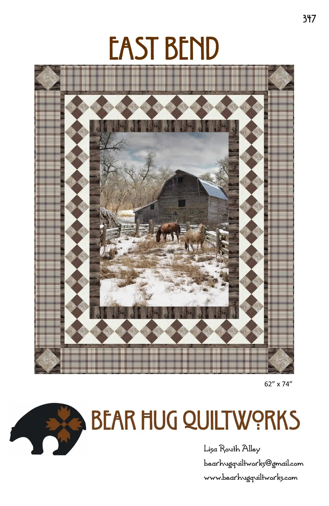 East Bend Quilt Pattern - Bear Hug Quiltworks
