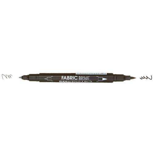 Uchida Fabric Ball & Brush Marker Black | #12200100T