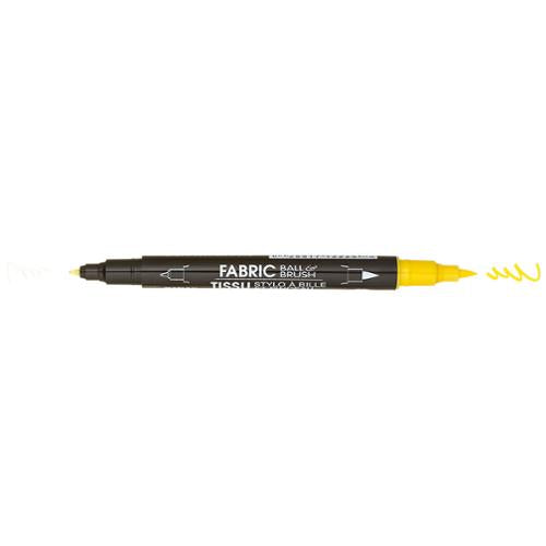 Uchida Fabric Ball & Brush Marker Yellow | #12200500T