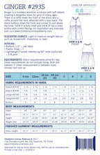 Ginger Pattern - Children's Corner (Sizes 6mo-6 & 7-14 yrs)
