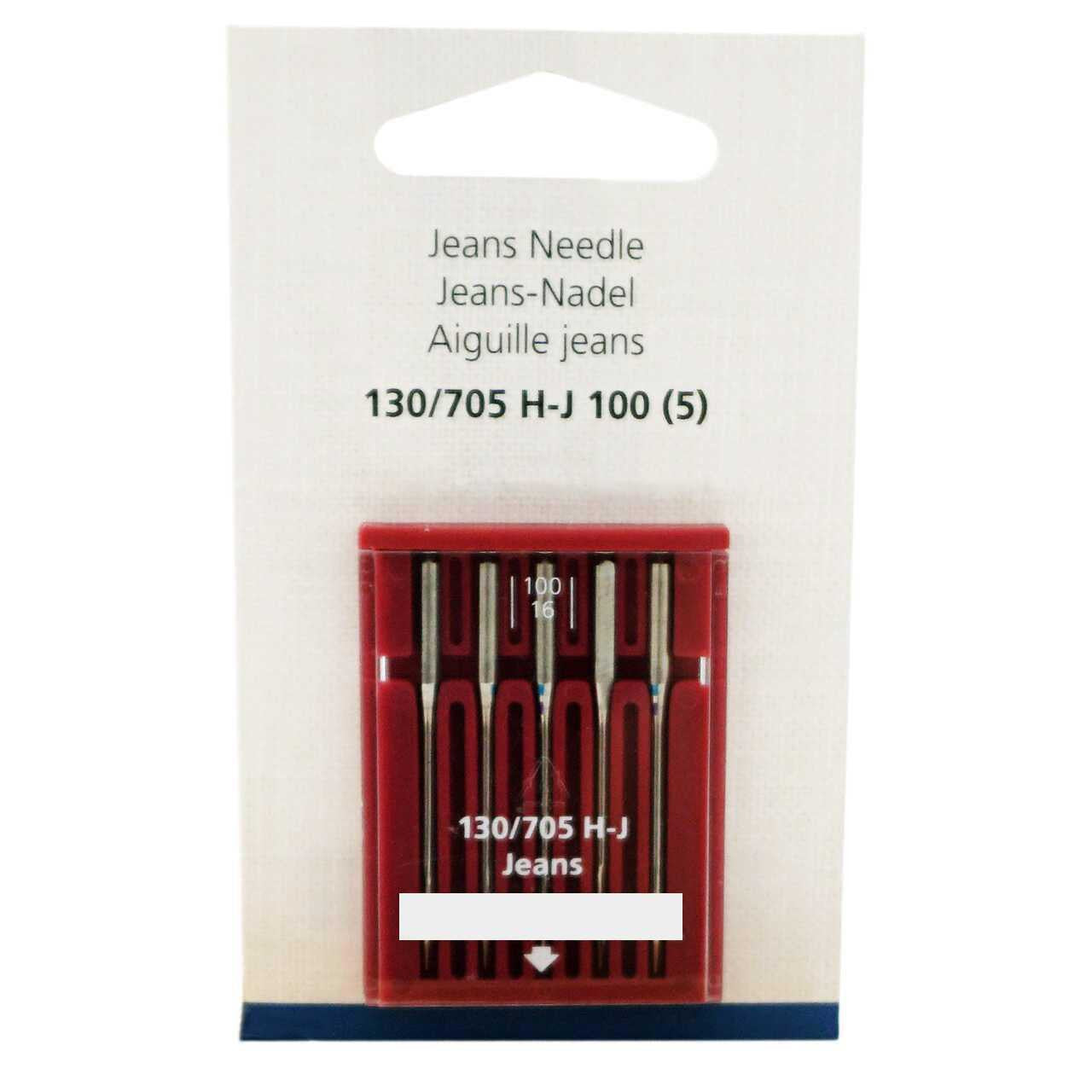 Bernina Jeans Needles Size 100/16 - 5 Pack