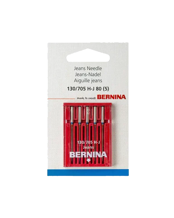 Bernina Jeans Needles Size 80/12 - 5 Pack