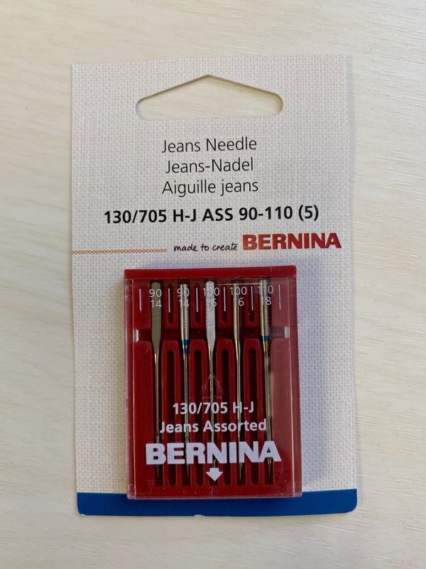 Bernina Jeans Needles Assorted 90/14 & 100/16 - 5 Pack
