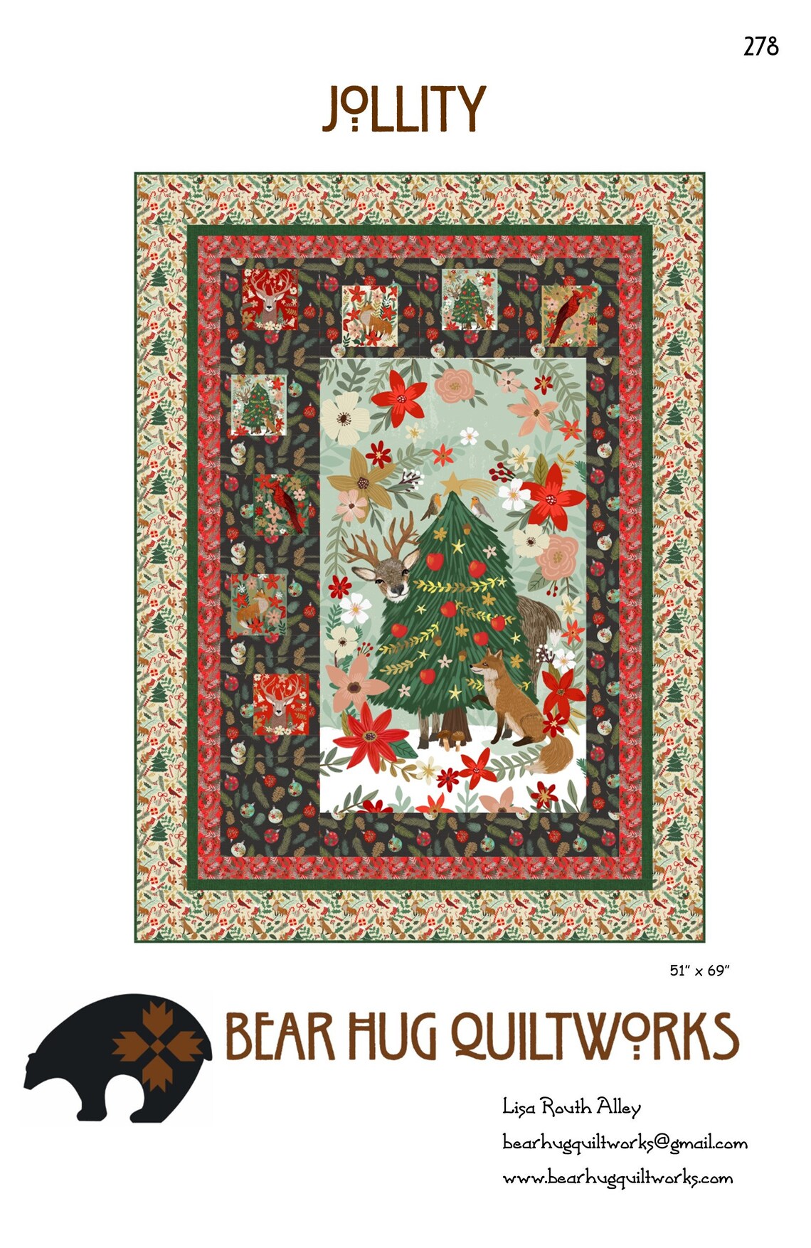 Jollity Quilt Pattern - Bear Hug Quiltworks