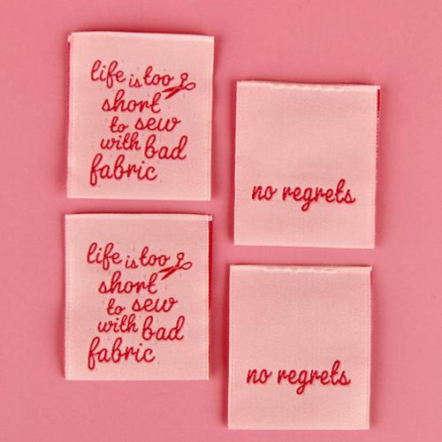Kati Cupcake Sew-In Label Life Is Too Short | #KC374