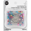 Dritz Long Pearlized Pins 1-1/2in 120ct - Box of 6