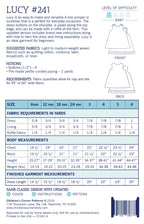 Lucy Pattern - Children's Corner (Sizes 6mo-6)