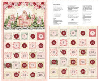 Christmas Magic Advent Calendar Panel - Ivory