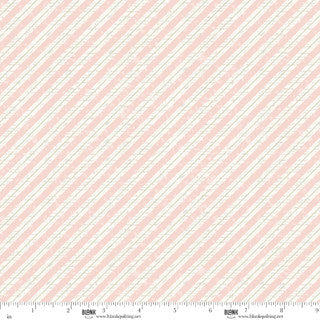 Christmas Magic Bias Stripe - Pink