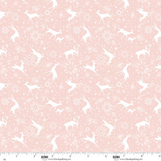 Christmas Magic Deer Silhouettes - Pink