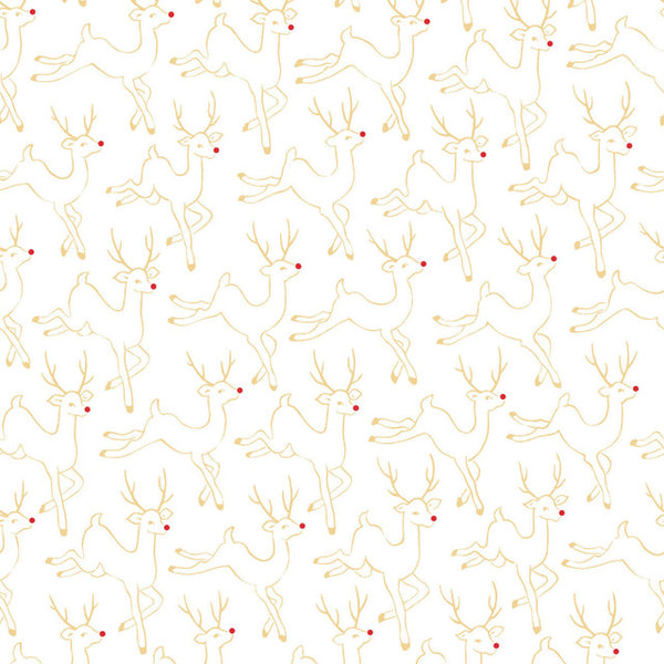 Merry Mix Deer - Metallic - White/Gold