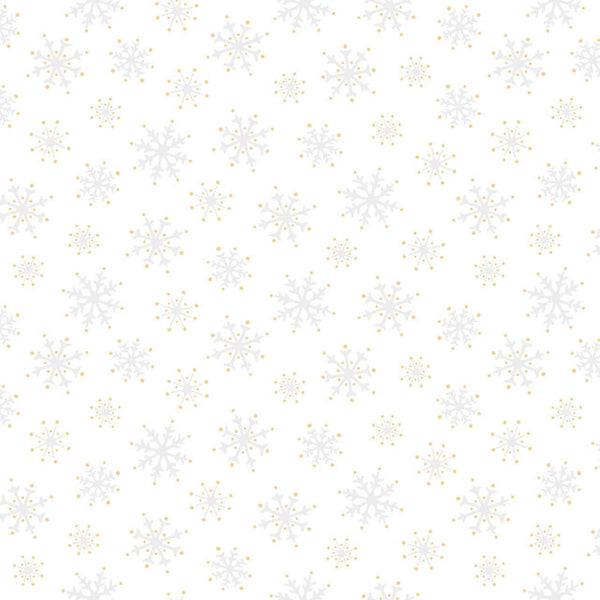 Merry Mix Snowflakes - Metallic - White/Gold