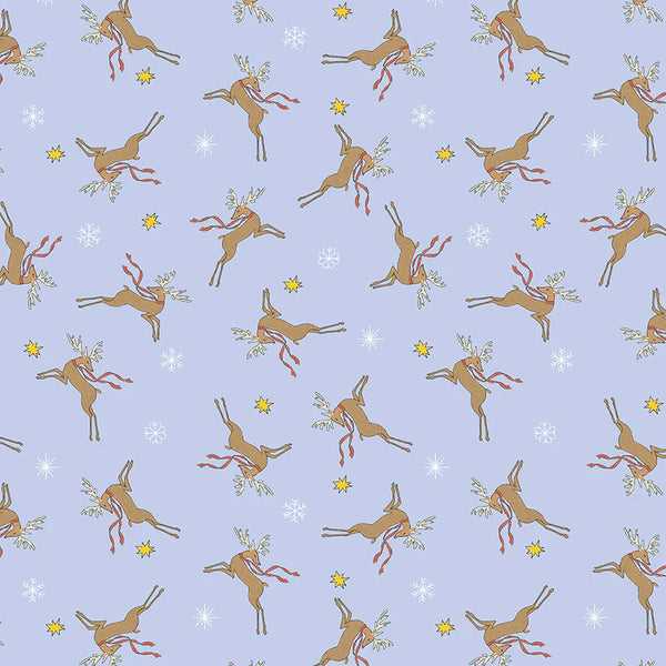 Windham Fabrics Jolly Collage Oh Deer Frost | Laura Heine | #55218-7