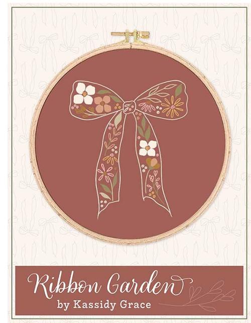 It's Sew Emma Ribbon Garden Embroidery Pattern | #ISE 4109