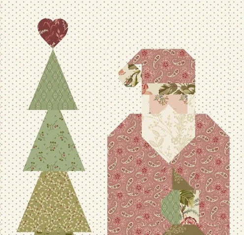 Santa Claus Table Runner | LBQ-1921-P | Laundry Basket Quilts