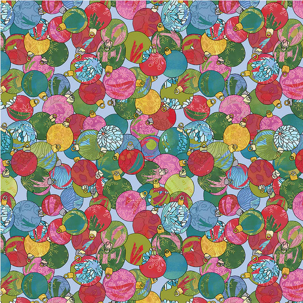 Windham Fabrics Jolly Collage Shiny Things Frost | Laura Heine | #55217-7