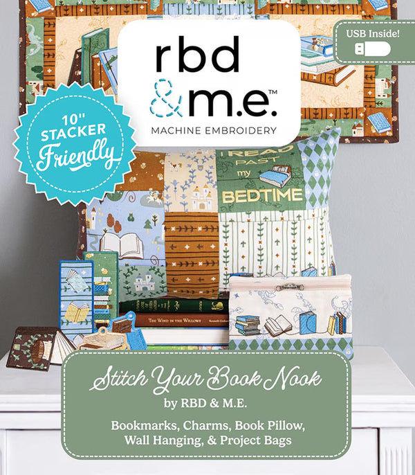 Stitch Your Book Nook - Machine Embroidery USB