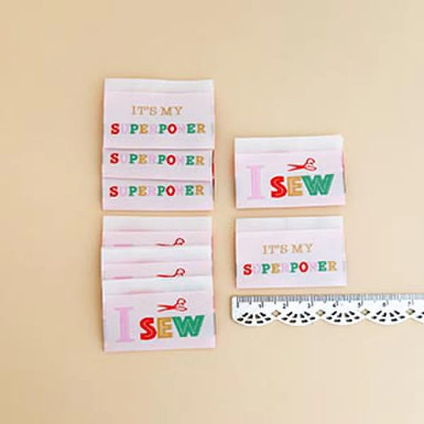 Minki Kim Superpower 2 Woven Labels - Riley Blake - P178-SIWL35